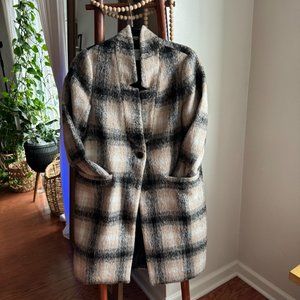 OLD NAVY PLAID COAT SIZE SMALL PETITE